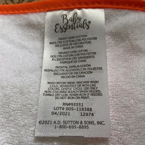 Baby Essential Baby Girls Halloween Sweet & Spooky Headband And Bib Set NEW - Picture 3 of 3